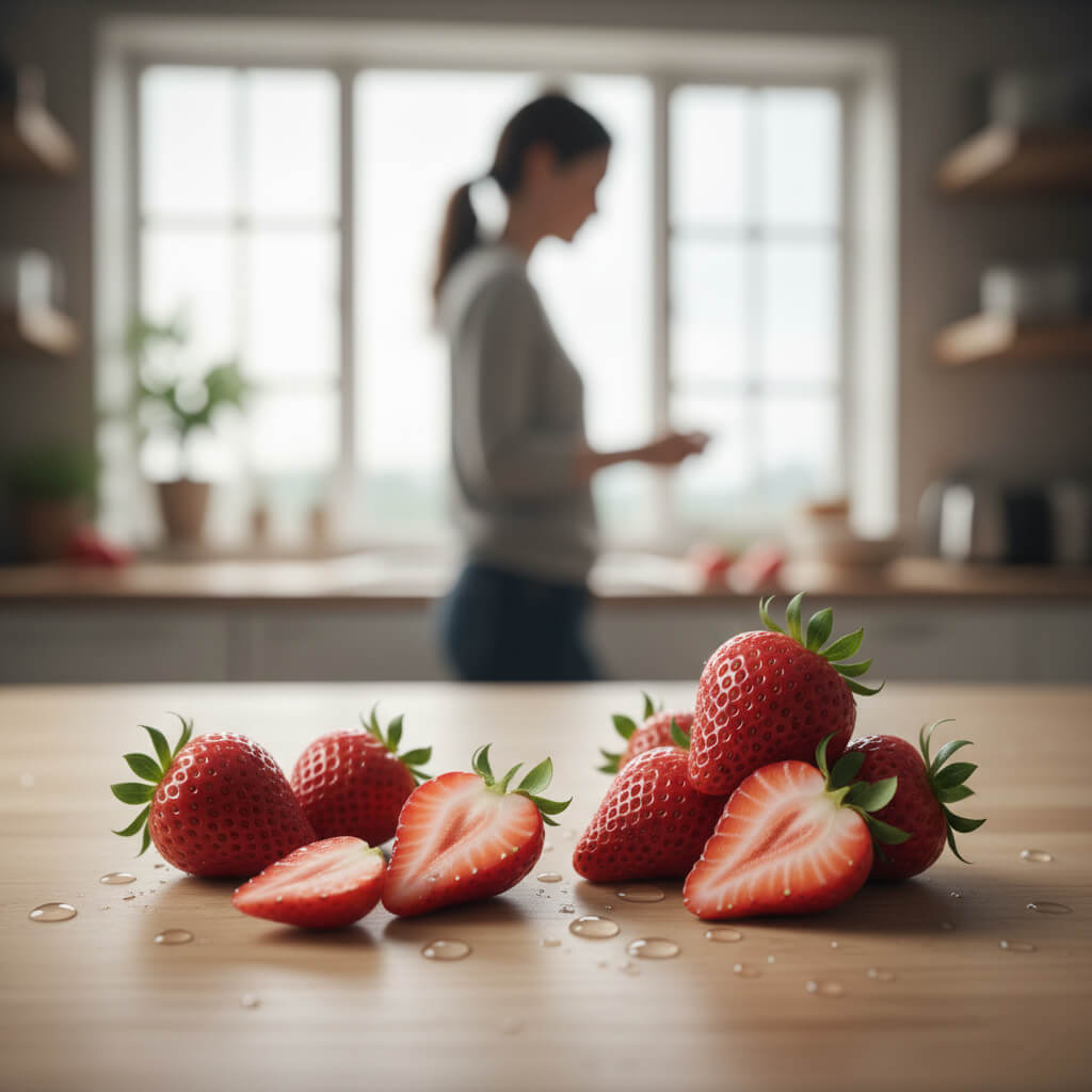 fresas partidas